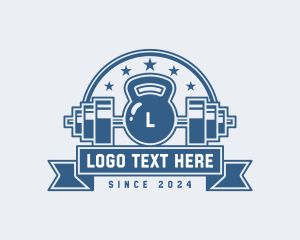 Gym Workout Weightlifting Logo