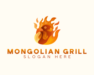 Chicken Barbeque Grill logo design