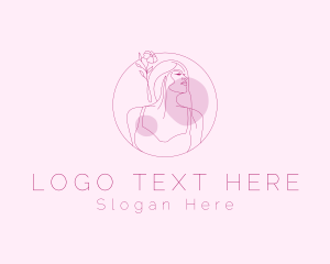 Facial Care - Wellness Beauty Woman Model logo design