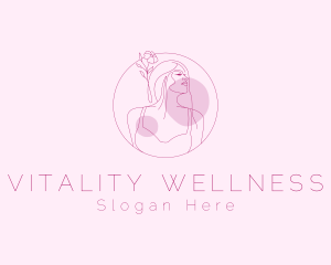 Wellness Beauty Woman Model logo design