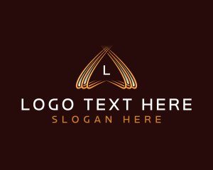 Gold - Luxury Pyramid Business logo design