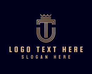 Luxurious - Royal Insignia Shield logo design