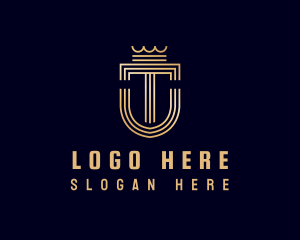 Luxe - Royal Insignia Shield logo design