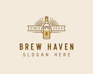 Liquor Beer Brewery logo design