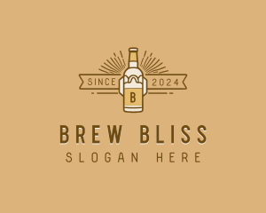 Liquor Beer Brewery logo design