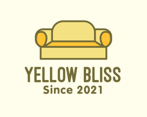 Yellow Sofa Couch logo design