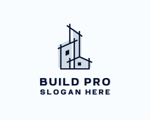 Architectural House Construction logo design