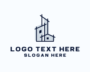 Construction - Architectural House Construction logo design