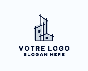 Architectural House Construction logo design