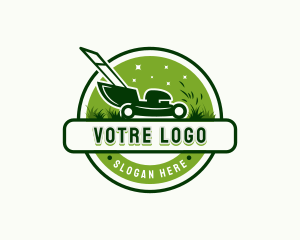 Grass - Grass Lawn Mower Cutter logo design