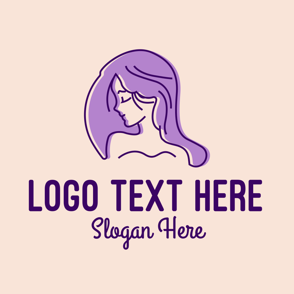 Purple Pretty Girl Logo | BrandCrowd Logo Maker