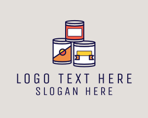 Tin Can - Canned Processed Food logo design