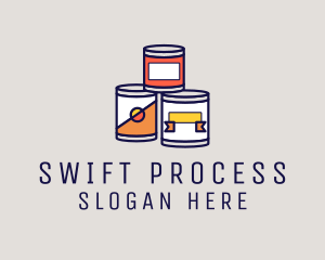 Canned Processed Food logo design