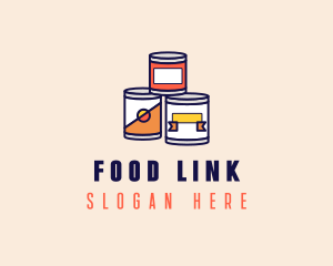 Canned Processed Food logo design