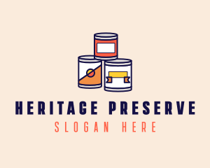 Canned Processed Food logo design