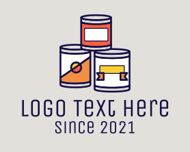 Food - Canned Processed Food logo design