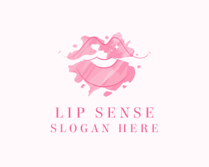 Feminine Lips Makeup  logo design