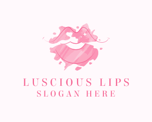 Lips - Feminine Lips Makeup logo design