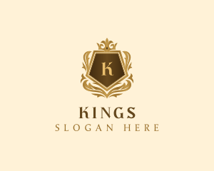 Pentagon Luxury Crest logo design