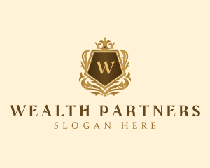 Pentagon Luxury Crest logo design