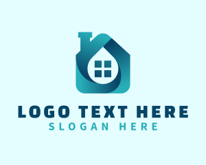 Home Decor - Gradient House Window logo design