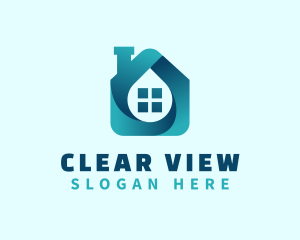 Windows - Gradient House Window logo design