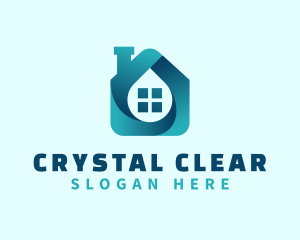 Window Cleaning - Gradient House Window logo design
