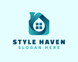 House - Gradient House Window logo design