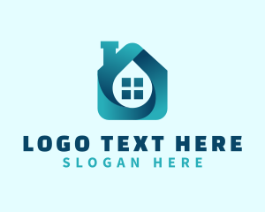 Residence - Gradient House Window logo design