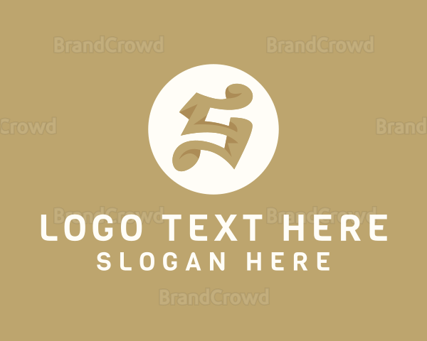 Elegant Brown Letter S Logo