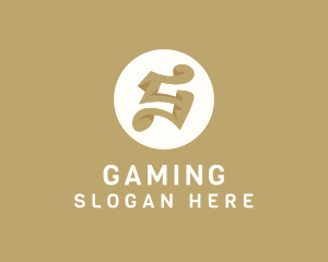Elegant Brown Letter S Logo