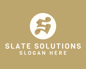 Elegant Brown Letter S logo design