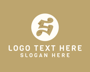 Swirly - Elegant Brown Letter S logo design