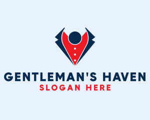 Gentleman Suit Map logo design