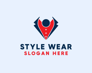 Wear - Gentleman Suit Map logo design