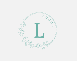 Horticulture - Organic Floral Wreath logo design