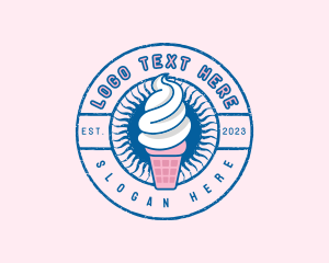Ice Cream - Sundae Creamery Dessert logo design