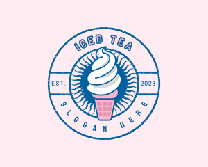 Sundae Creamery Dessert logo design