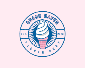 Sundae Creamery Dessert logo design