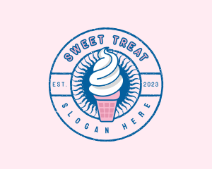 Sundae - Sundae Creamery Dessert logo design