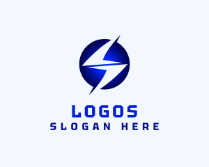 Volt - Lightning Letter S logo design