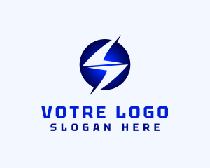 Charging - Lightning Letter S logo design