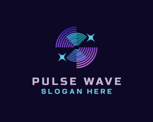 Frequency - Signal Wave Radar logo design