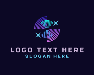 Telephone - Signal Wave Radar logo design