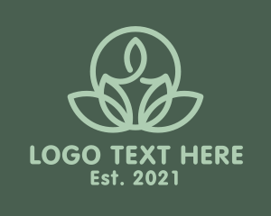 Leaf - Nature Herb Candle logo design
