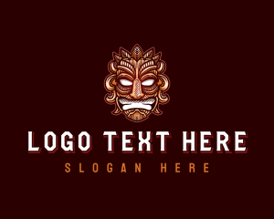 Tribal Art - Tribal Maori Mask logo design