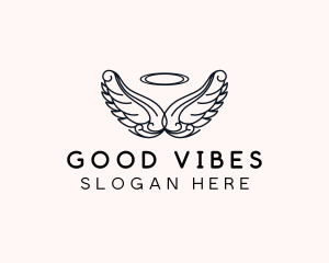 Good - Heavenly Angel Wings logo design