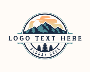 Forest - Outdoor Mountain Adventure logo design