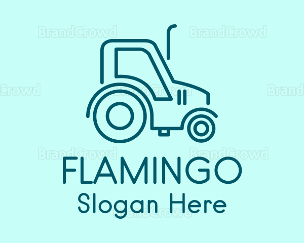 Monoline Farm Tractor Logo