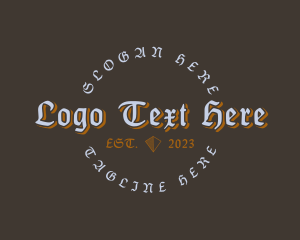 Rustic - Western Gothic Tattoo logo design